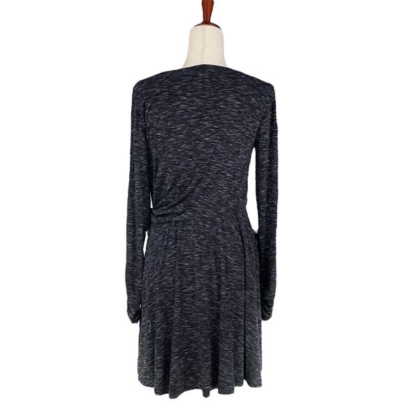 ANTHROPOLOGIE SATURDAY SUNDAY Nova Spacedye Jersey Wrap Long-Sleeve Dress Size M - Picture 8 of 9